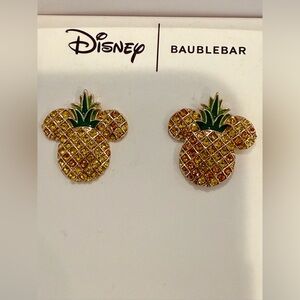 BaubleBar Disney Mickey Mouse Pineapple Earrings New